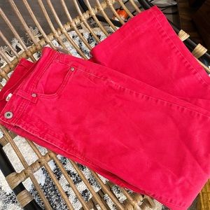 Hot Pink Flared Jeans